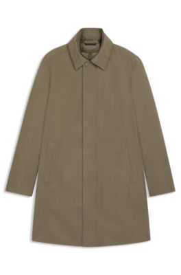 GORE-TEX&reg; waterproof coat with detachable bib, Light Brown