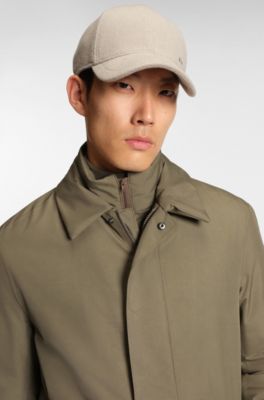 GORE-TEX&reg; waterproof coat with detachable bib, Light Brown