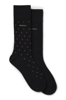 Two-pack of regular-length socks, Black