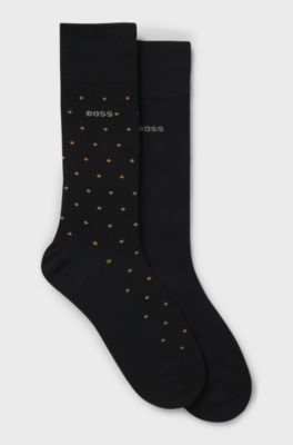 Two-pack of regular-length socks, Black