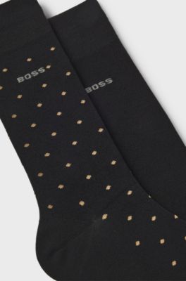 Two-pack of regular-length socks in bamboo, Black