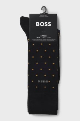 Two-pack of regular-length socks, Black