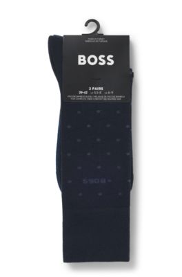 Two-pack of regular-length socks, Dark Blue