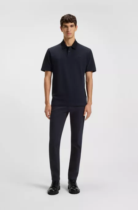 Chinos in soft-motion cotton-blend denim