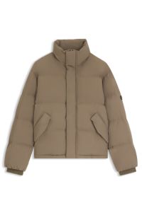 Water-repellent jacket with down filling, Light Brown