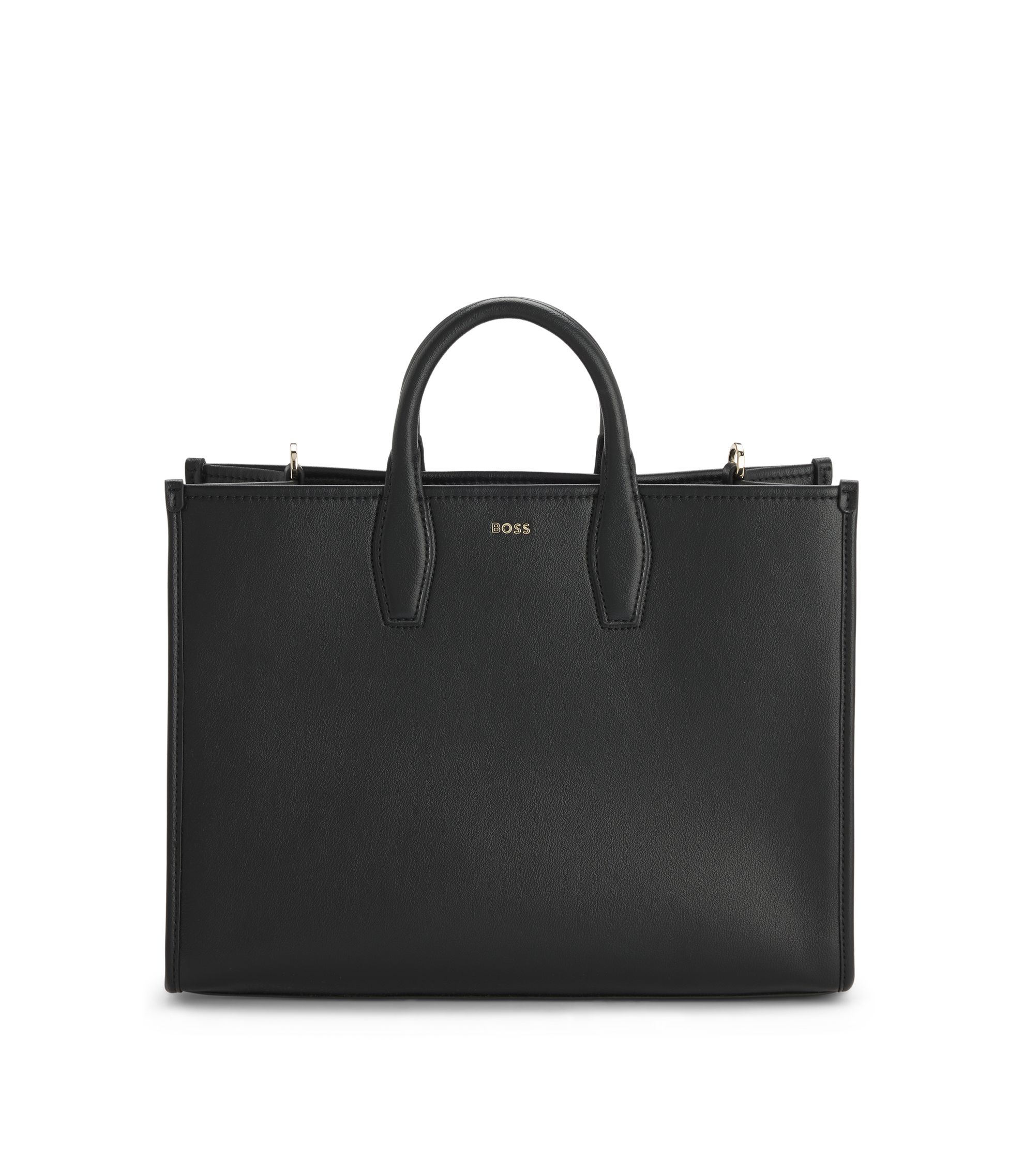 BOSS - トートバッグ デタッチャブル ロゴストラップ - ブラック