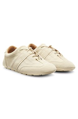 Suede trainers with Double B monogram