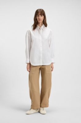 Suede trainers with Double B monogram, Light Beige