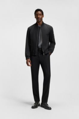 Leren derbyschoenen met rubberzool, Zwart