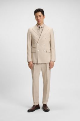 Leather Derby shoes with rubber sole, Brown