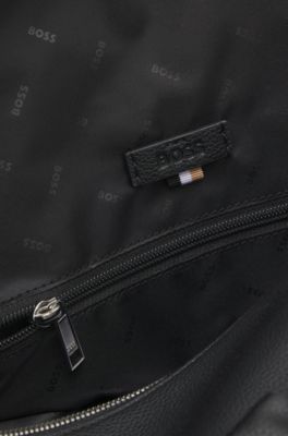 Holdall with logo and signature stripe, Black