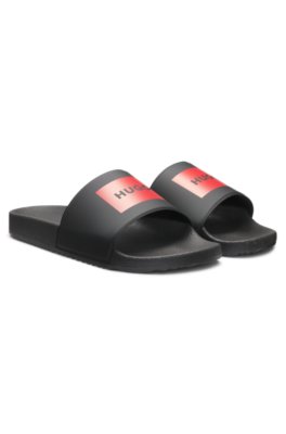 Hugo Slides with logo strap sandaler herr – bild 2
