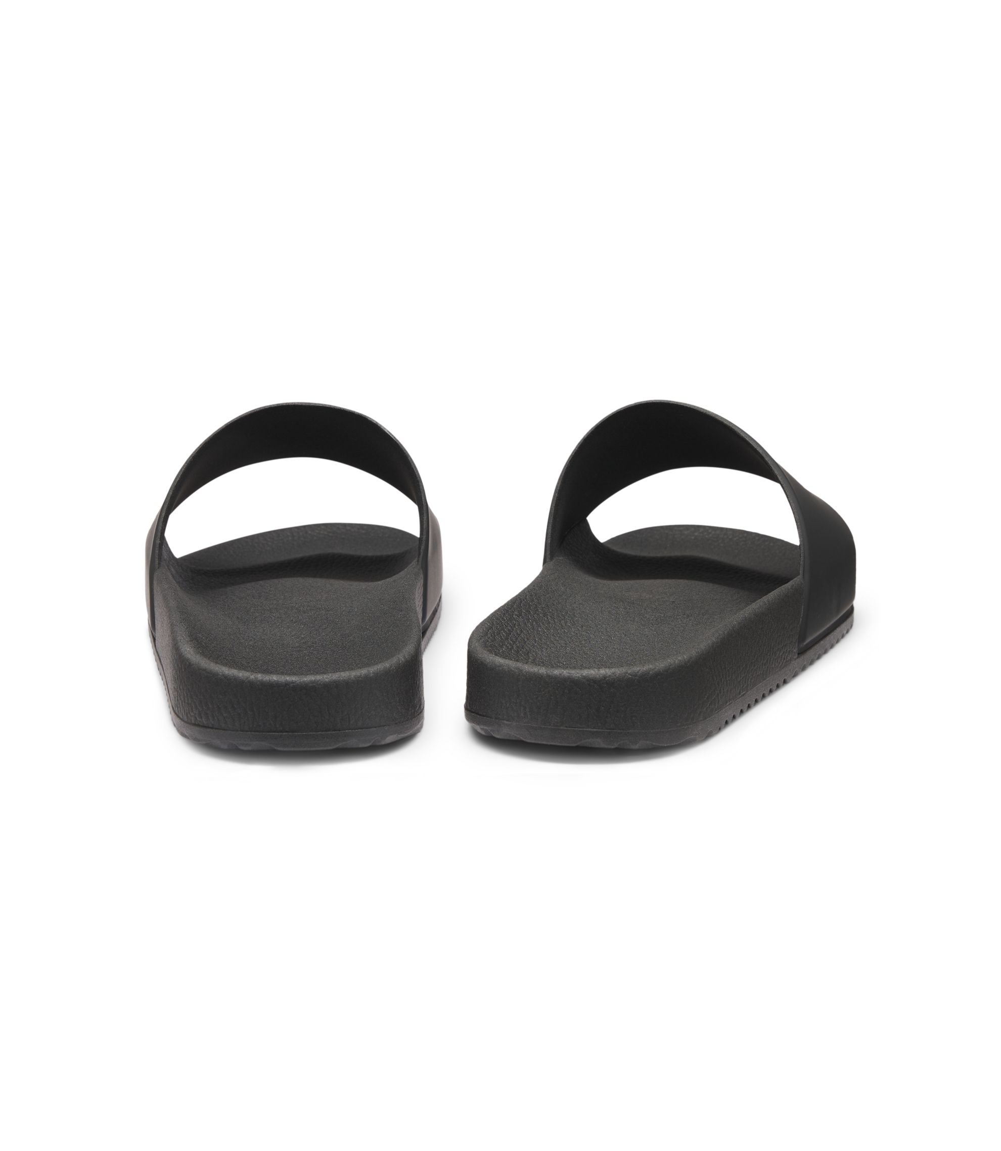 HUGO - Slides with logo strap - Black
