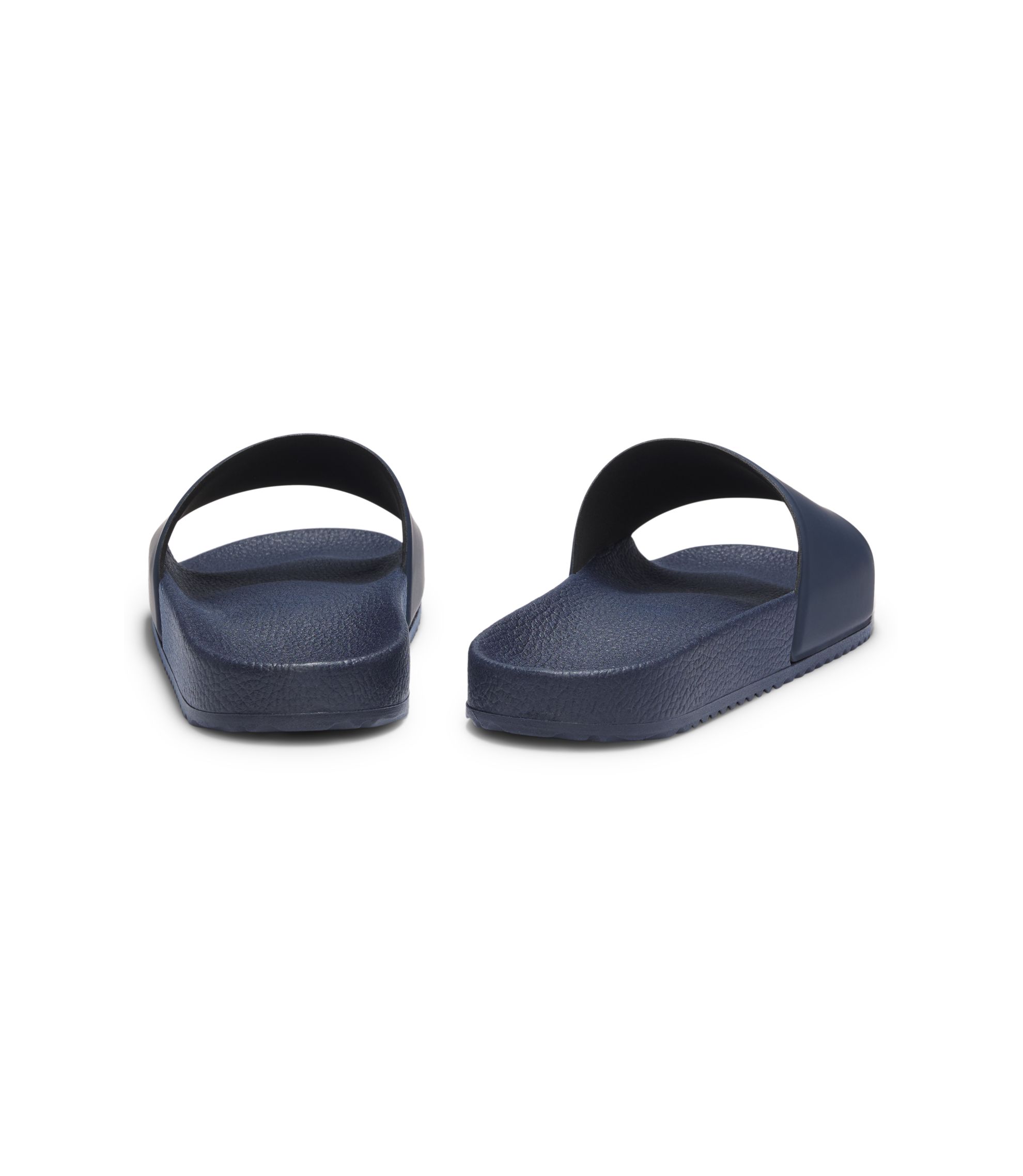 HUGO - Slides with logo strap - Dark Blue