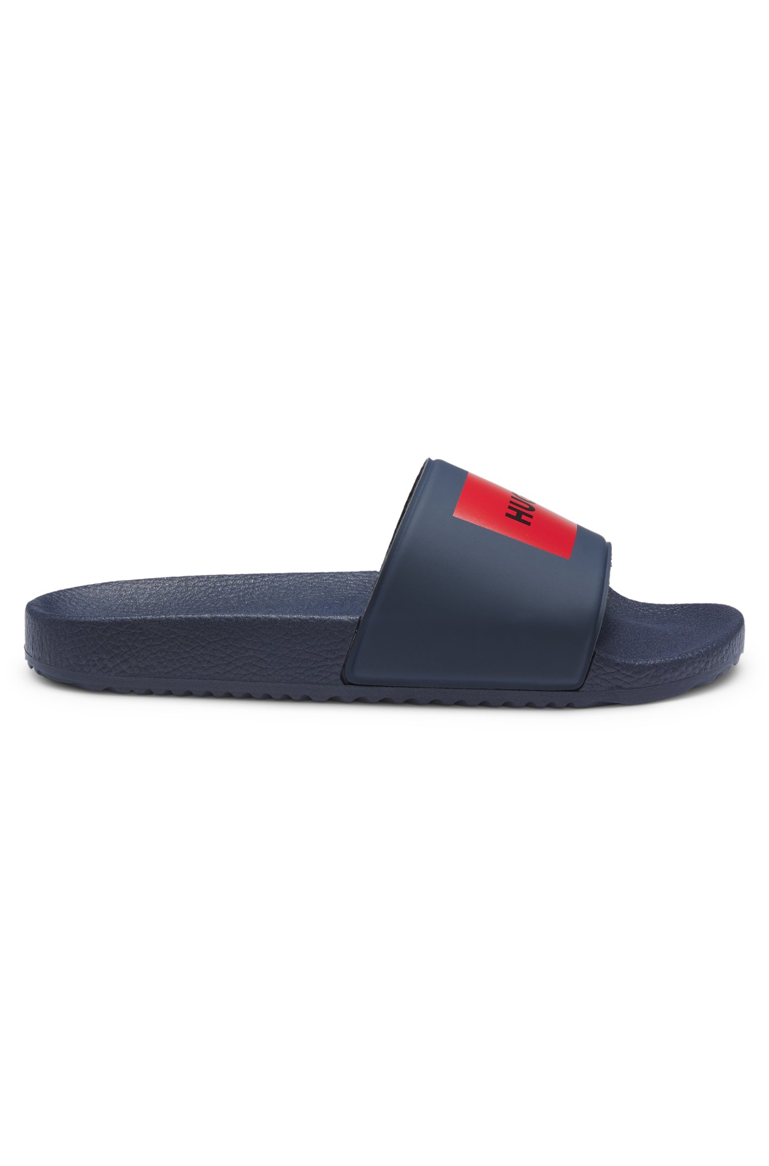 Hugo Pantolette 'Timein' marinblå / röd sandaler herr – bild 4