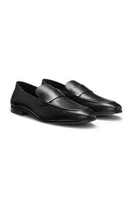 Penny loafers in tumbled leather