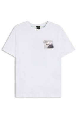 Relaxed-fit T-shirt with decorative reflective accents 1