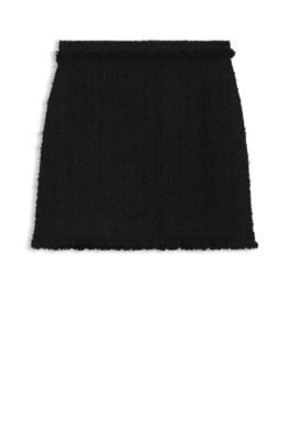 Mini skirt in velvet tweed 1