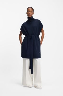 Sneakers i l&aelig;der med logopr&aelig;gninger, Hvid