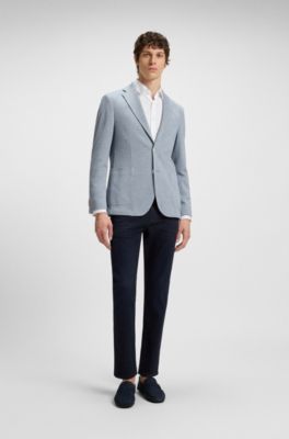 Loafers van nubuckleer met doorlopende zool, Donkerblauw