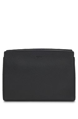 Italian-leather portfolio with embossed logo