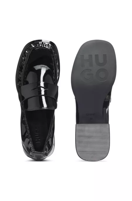 Mocassins Penny en similicuir verni