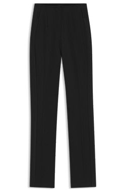 Regular-fit tuxedo trousers in virgin-wool twill
