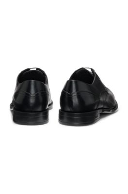 Chaussures derby en cuir &agrave; semelle ext&eacute;rieure durable, Noir