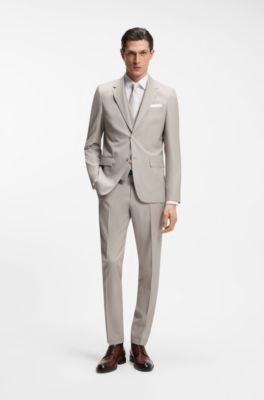 내구성이 뛰어난 아웃솔 가죽 더비 슈즈, 브라운