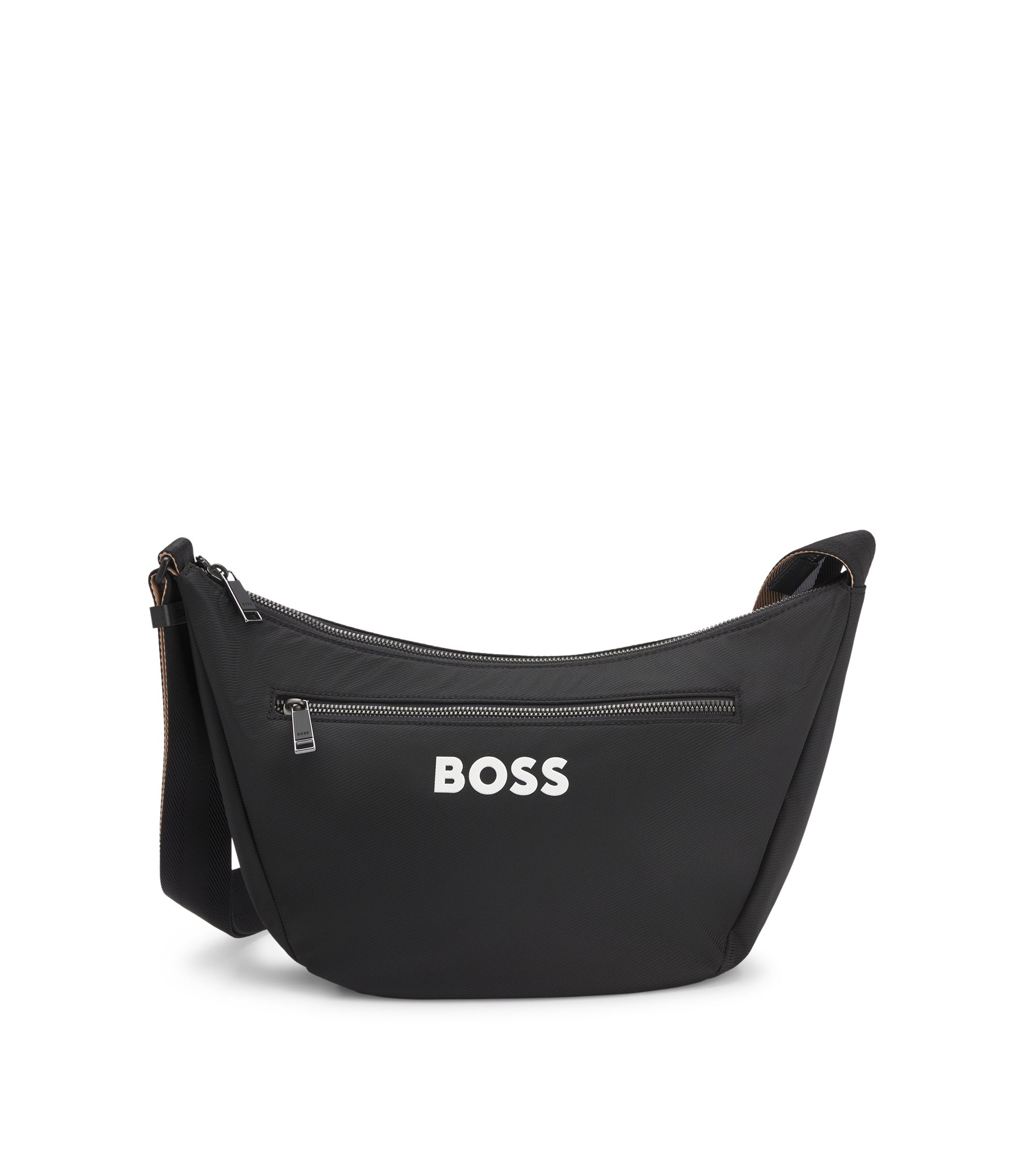 BOSS - クロスボディバッグ コントラストロゴ - ブラック