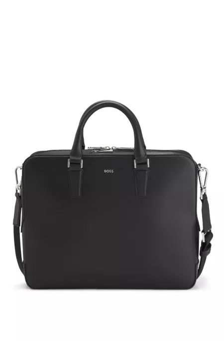 Porte-documents en cuir avec marquage du logo