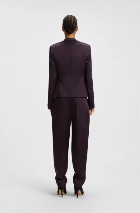 Regular-fit tuxedo blazer with shawl lapels