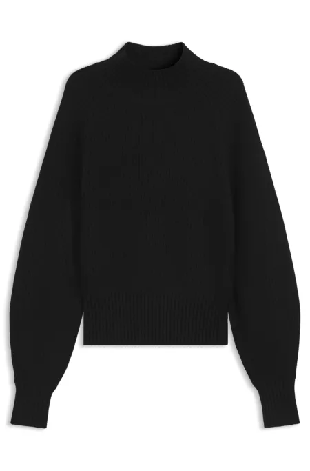 Loose-fit rollneck sweater with raglan sleeves