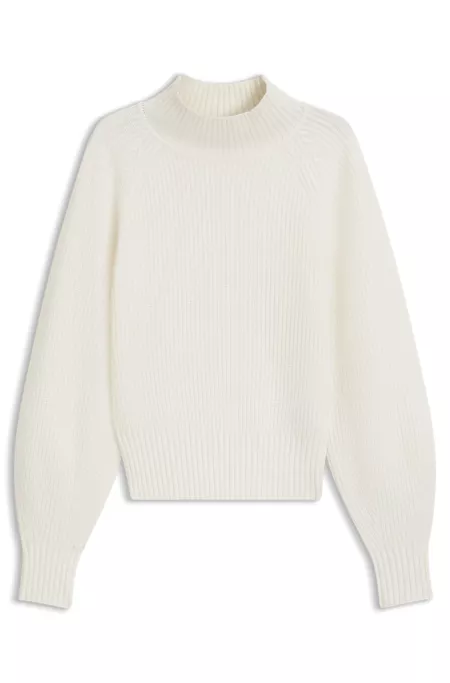 Loose-fit rollneck sweater with raglan sleeves