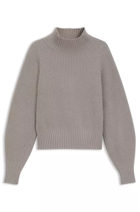 Pull ample à col roulé et manches raglan