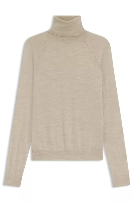 Rollneck sweater in merino wool