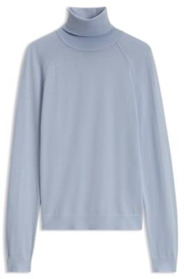 Boss Slim-fit rollneck sweater in extra-fine merino wool polotröjor dam – bild 4