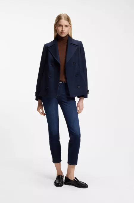 Pull Slim à col roulé en laine mérinos extra fine