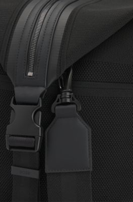 Holdall with mixed structures, Black