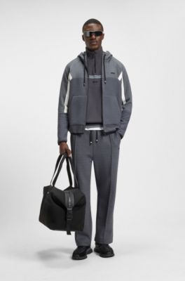 Holdall with mixed structures, Black