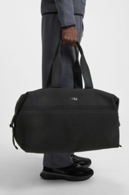 Holdall with mixed structures, Black