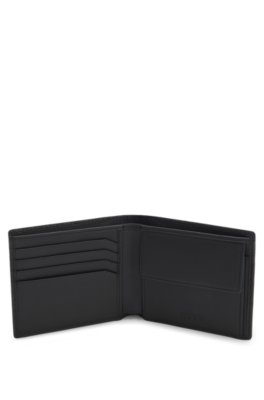 Leather wallet with repeat-logo embossing 4