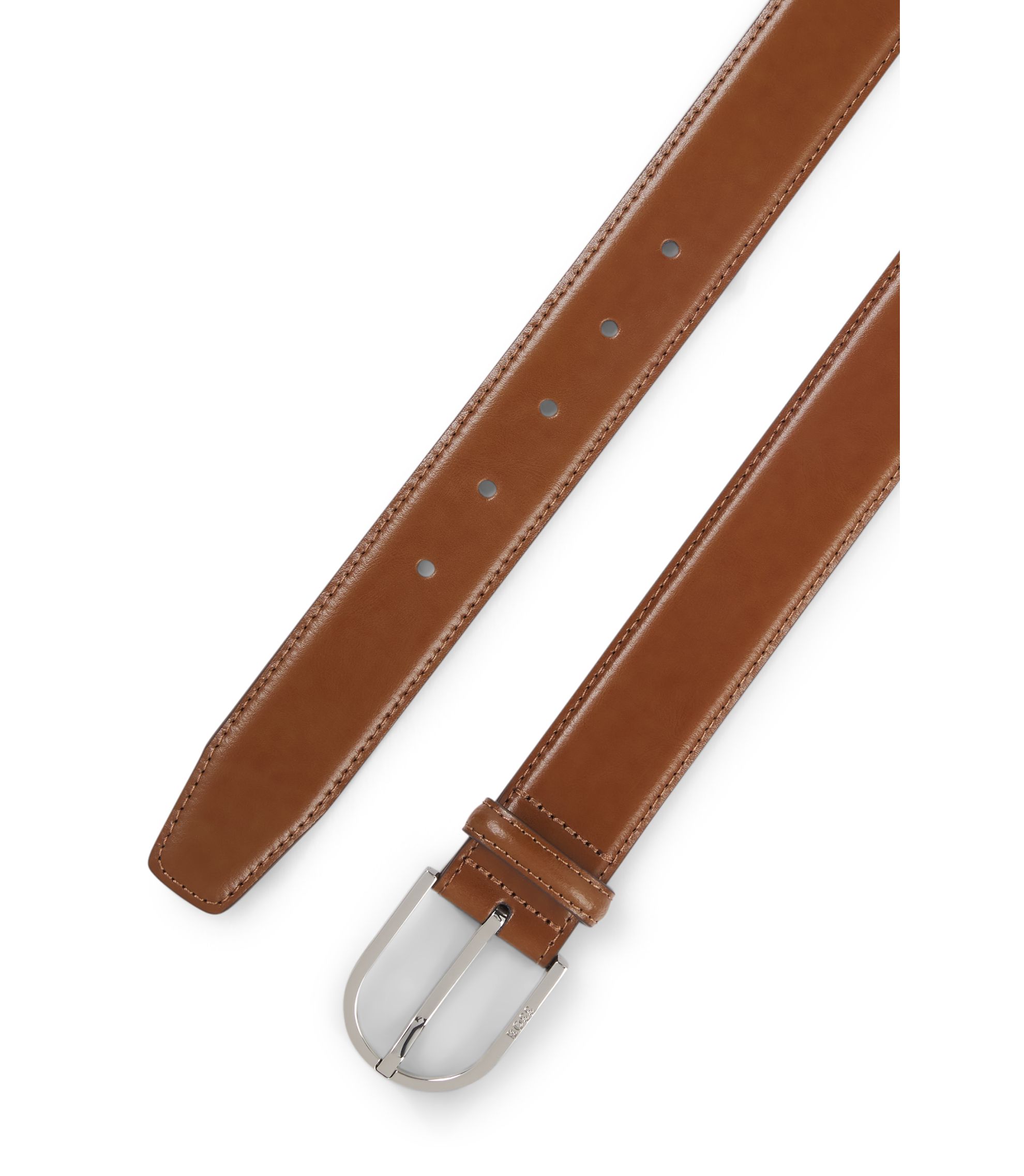 Stuart‎ Weitzman Brown Italian Leather Belt M/L Men main image 3