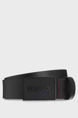 Italian-leather belt, Black