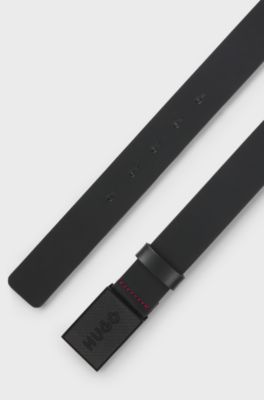 Italian-leather belt, Black