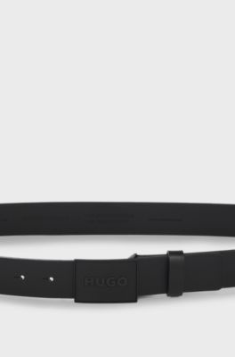 Italian-leather belt, Black