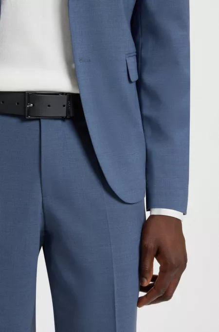 Italian-made reversible belt in leather