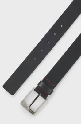Leather belt, Black