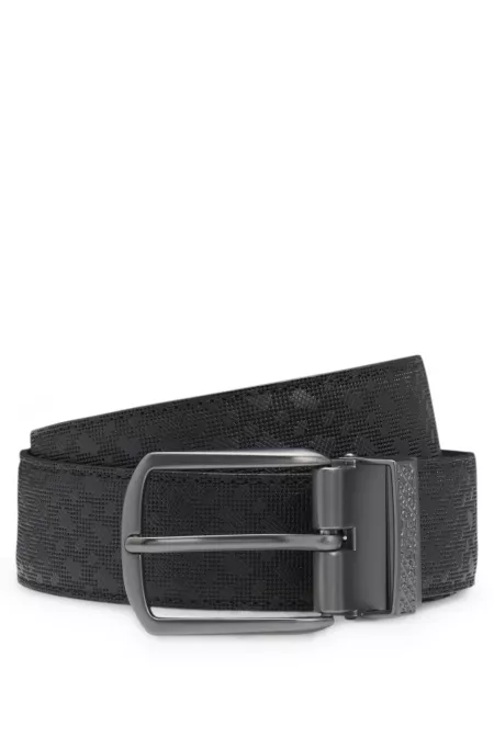 Reversible belt in Italian leather