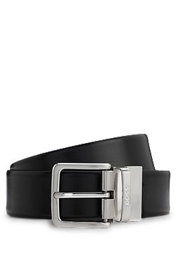 Reversible belt in Italian leather